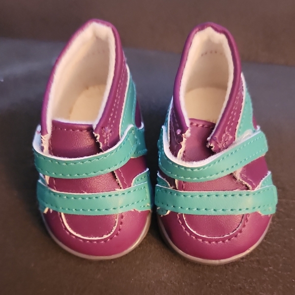 American girl doll Purple and Teal  Shoes - Picture 1 of 3